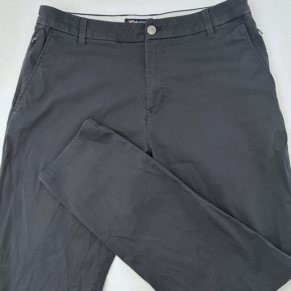Birddogs Pants Mens 34x30 Gray Performance Golf Chino Stretch Tapered Stretch